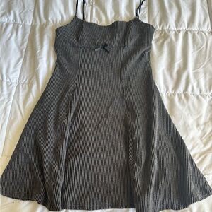 Black and White Striped Dress